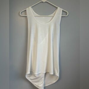 Calia Women’s Twist Back White Scoop Neck Sleeveless Tank